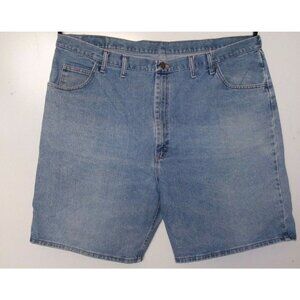 Wrangler Authentic denim shorts mens blue relaxed fit Size 46 ~ 100% Cotton EUC